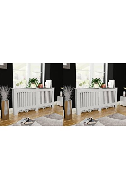 Concept Mască de calorifer, 2 buc., alb, 172 cm, MDF