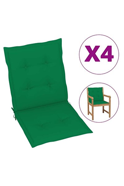 Concept Μαξιλάρια καρέκλας κήπου, 4 τεμ., πράσινο, 100x50x3 εκ.