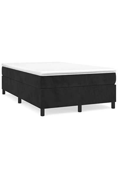 Concept Cadru de pat box spring, negru, 120x200 cm, catifea
