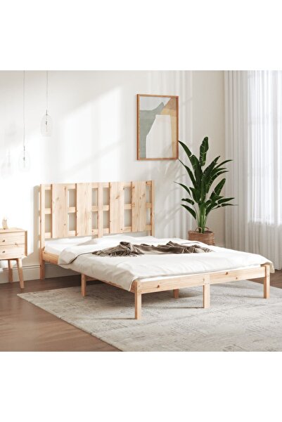 Concept Σκελετός Διπλό κρεβατιού 4FT6, 135x190 εκ., μασίφ ξύλο