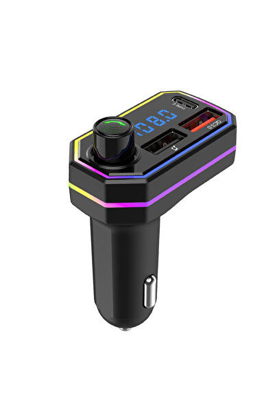 OEM Bluetooth 5.0 FM Modulator with HandsFree, Fast Charge USB and Type C Cha...