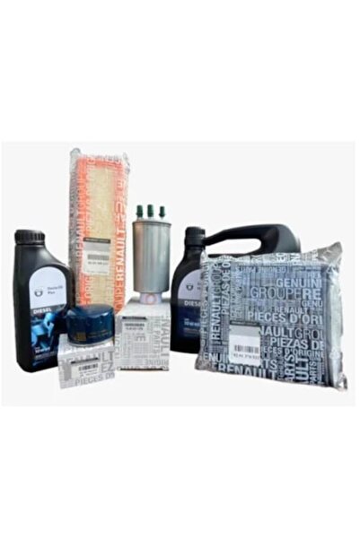 Dacia Πακέτο γενικής επισκευής αλλαγής λαδιών Logan / Sandero 1.5 DCI, φίλτρα...