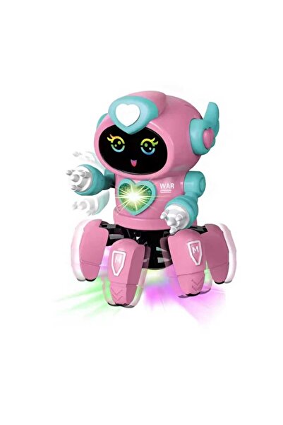 OEM Jucarie Interactiva Robot Dansator cu Muzica si Lumini Roz