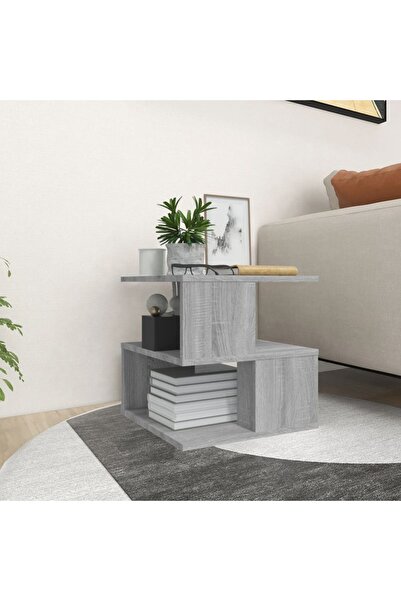 Concept Βοηθητικό τραπεζάκι, γκρι sonoma, 40x40x40 cm, επεξεργασμένο ξύλο