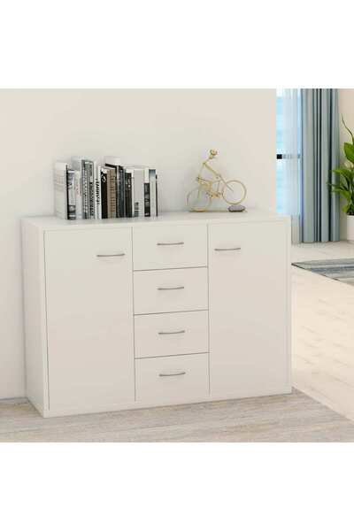 Concept Sideboard, white, 88 x 30 x 65 cm, chipboard