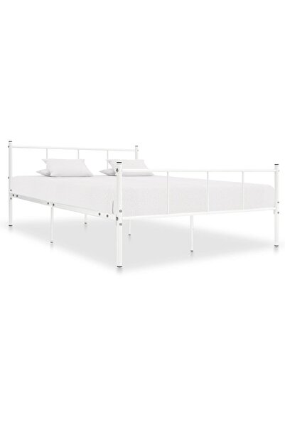 Concept Σκελετός κρεβατιού, λευκό, 120 x 200 εκ., μεταλλικός