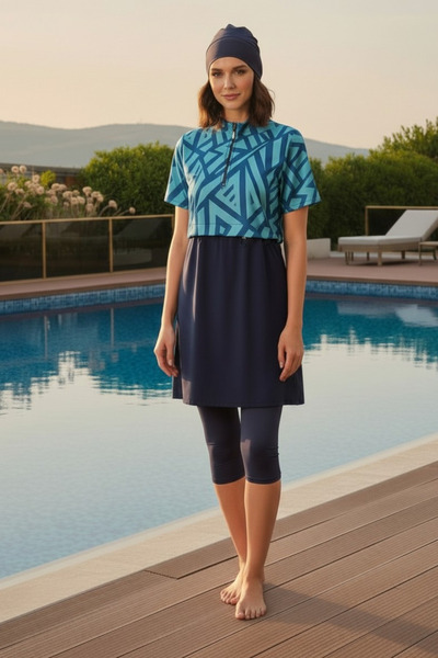 SEBOTEKS Quick Drying Flexible Parachute Fabric 4-Piece Short Sleeve Semi-Clo...