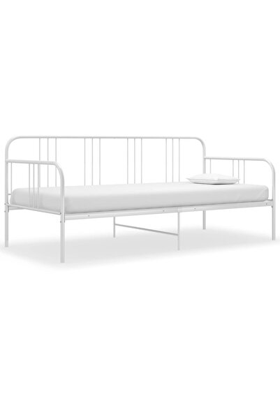 Concept Σκελετός καναπέ-κρεβάτι, λευκό, 90 x 200 εκ., μεταλλικός