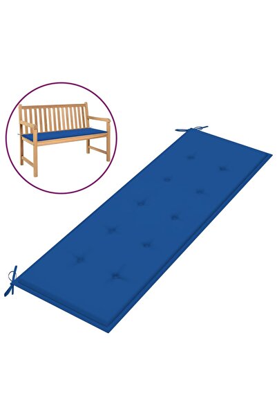 Concept Възглавница за градинска пейка, кралско синьо, 150x50x3 см, текстил
