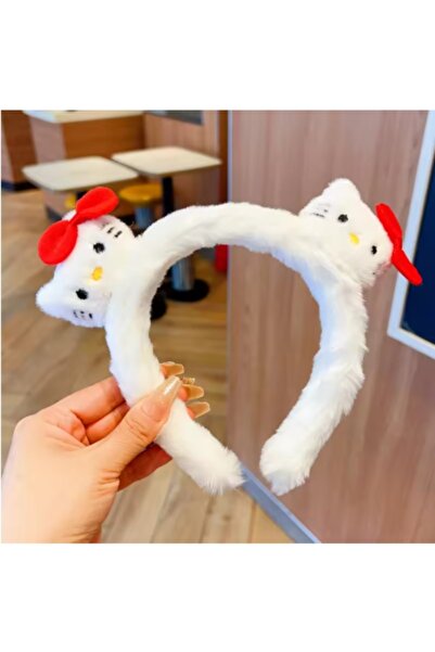SANRIO Ear Plush Hairband for Girls – Cute Kawaii Cartoon Headband