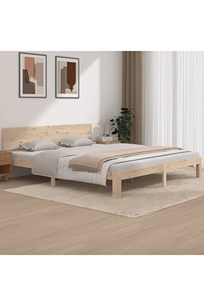 Concept Σκελετός κρεβατιού Super King 6FT, 180x200 cm, μασίφ ξύλο πεύκου