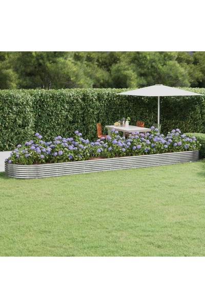 Concept Γλάστρα κήπου ανθρακί 600x140x36 cm από ατσάλι