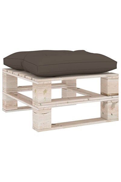 Concept Μαξιλάρι καναπέ από παλέτες, γκρι-μπεζ, 60 x 61 x 10 εκ.