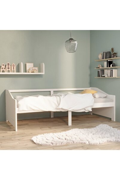 Concept Τριθέσιο ανάκλιντρο, λευκό, 90x200 cm, μασίφ ξύλο πεύκου