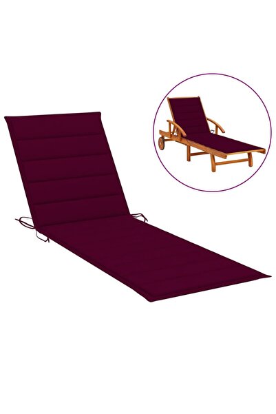 Concept Pernă de șezlong, roșu vin, 200x70x3 cm, material textil