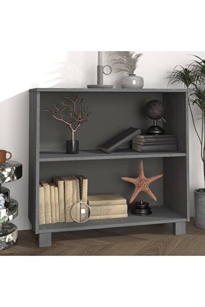 Concept Μπουφές, σκούρο γκρι, 85x35x80 cm, μασίφ ξύλο πεύκου