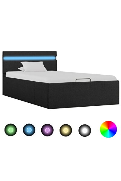 Concept Πλαίσιο υδραυλικού κιβωτίου με LED σκούρο γκρι 100x200cm ύφασμα