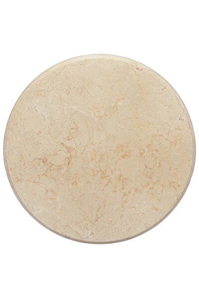 Concept Επιφάνεια τραπεζιού, κρεμ, Ø50x2,5 cm, μάρμαρο