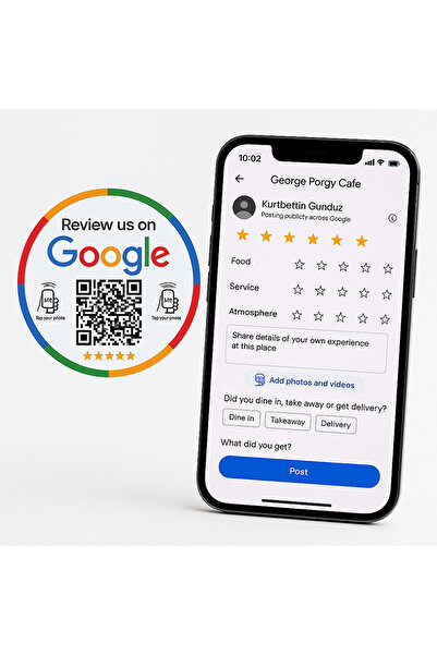 aktap nfc google yorum etiketi (sticker) 3 adet - google yorum ve puanlama et...