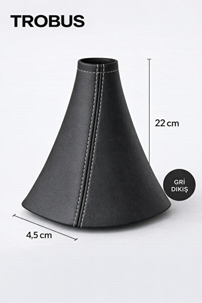 TROBUS Hyundai Elantra (Hd, Md, Ad) Manual Gear Shift Boot Black Leather Whit...