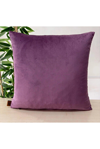 Elanora Home غطاء وسادة فاخر ناعم من المخمل بلون أرجواني، ذو ملمس ناعم، أنيق ...