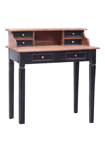 Concept Birou de scris cu sertare, 90x50x101 cm, lemn masiv reciclat
