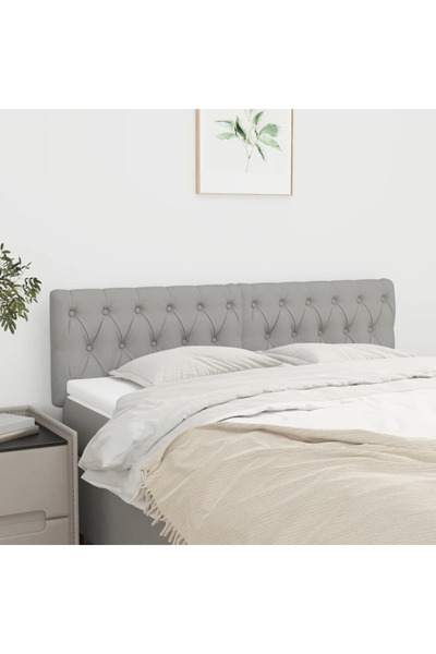 Concept Κομοδίνα, 2 τεμ., ανοιχτό γκρι, 80x7x78/88 cm, ύφασμα