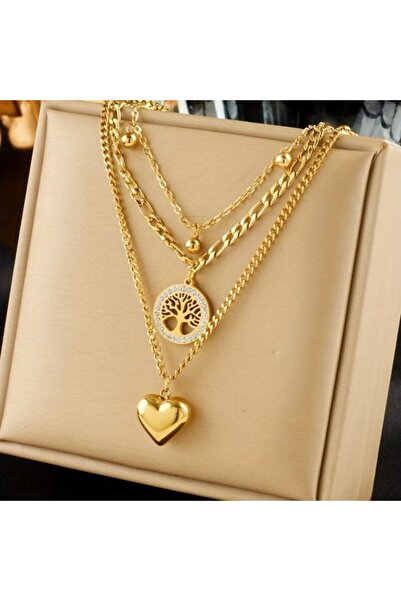 Kelan Golden Life Chain – Tree of Life and Heart of Love