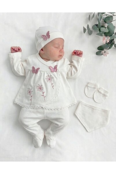 Panfilia طقم ملابس للأطفال حديثي الولادة مكون من 5 قطع مصنوع من القطن 100٪ لل...