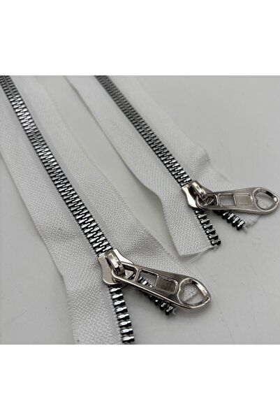 kumasfabrik 45 cm (2 Pieces) Zipper/ Bag Zipper-White