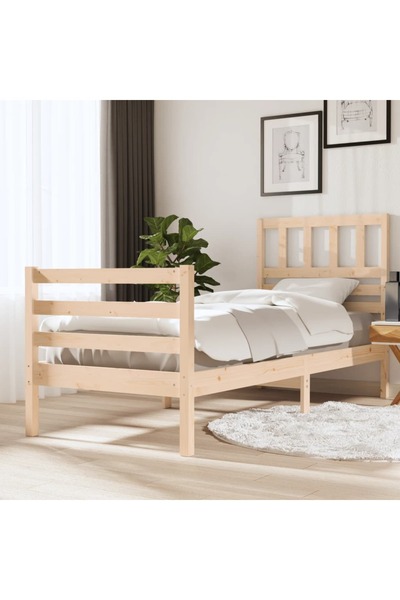 Concept Σκελετός Μονό κρεβατιού 3FT, 90x190 cm, μασίφ ξύλο