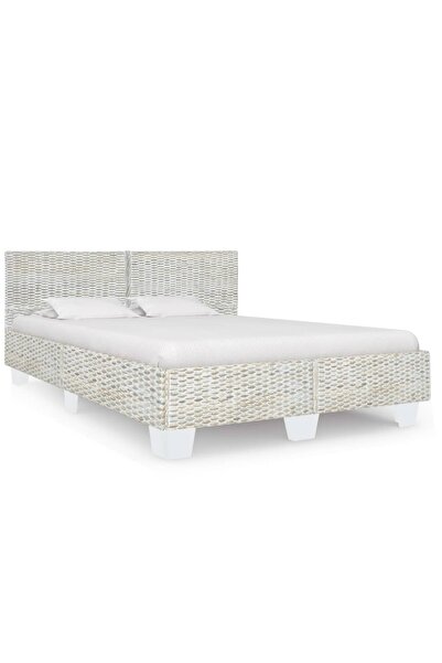 Concept Σκελετός κρεβατιού, γκρι, 160 x 200 εκ., ρατάν