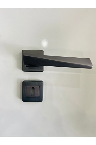 Sofuoğlu Piramit Kare Rozetli Oda Kapı Kolu Mat Antrasit