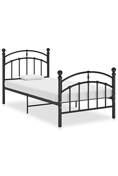 Concept Σκελετός κρεβατιού, μαύρος, 100x200 cm, μεταλλικός