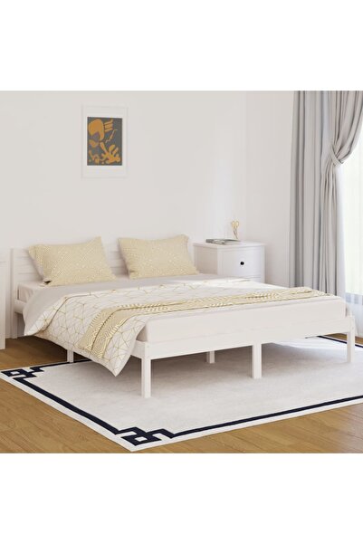 Concept Κρεβάτι ημέρας, λευκό, 160x200 εκ., μασίφ ξύλο πεύκου