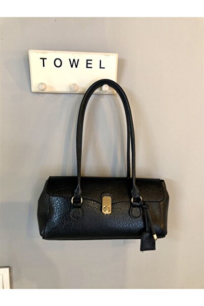 Gözde Tasarım Butik Women's Black Color Rectangular Synthetic Leather Leather...