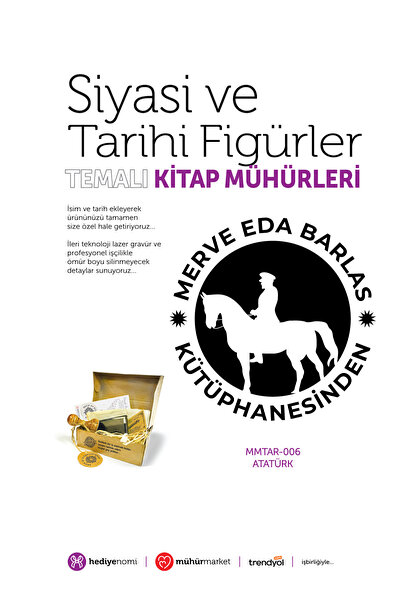 HEDİYENOMİ MühürMarket > ختم كتاب أتاتورك السياسي والتاريخي - Ex-libris - ختم...