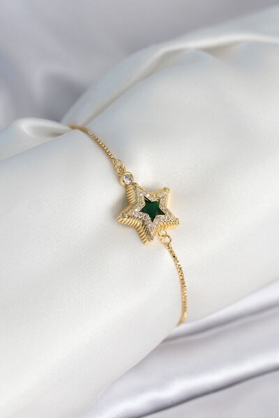 Inure Jewelry سوار نسائي ذهبي اللون من ماركة يلدز موديل مع تصميم المصعد