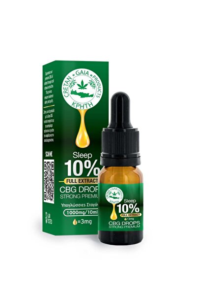 CRETAN GAIA Έλαιο Κάνναβης – 10% Πλήρες Εκχύλισμα CBG με Πιπερίνη & Ελαιόλαδο...