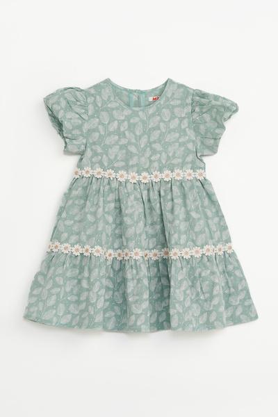 Mod Kids Rochie Pentru Fete, Modkids, Verde, Material: Bumbac, Delicat Si Res...