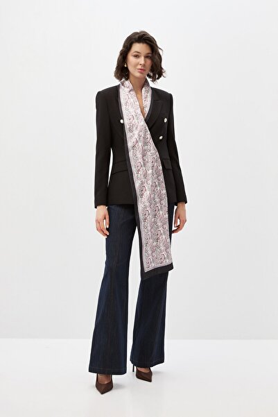 shnwomen Fularlı Blazer Ceket