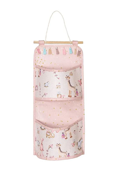OEM Baby Wall Organizer, 2 Compartments, 20 x 44 cm, Pink