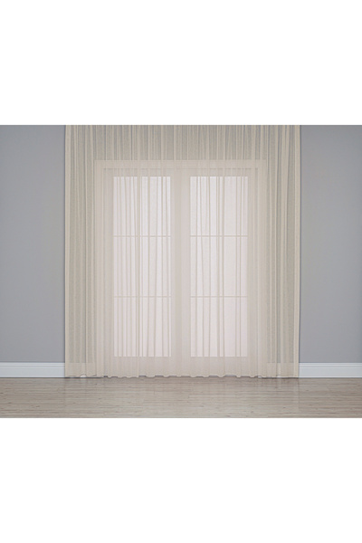 Gauze Fabric Design Pliat in PLUS Bej Normal Pile (1x2.5) DE ÎNALTĂ CALITATE ...