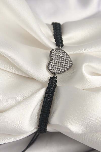 Inure Jewelry النحاس المدخن اللون الزركون حجر القلب الشكل مصعد مكرامية نموذج ...