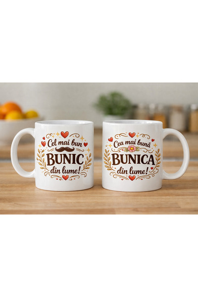 CumparaSMART Set of 2 Grandpa and Grandma mugs