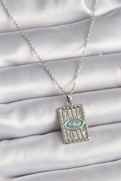 Inure Jewelry 316L الصلب الفضة اللون سلسلة العين المطرزة المنجد نموذج قلادة ا...