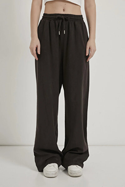 ASEDE Tensel Fabric Elastic Waist Palazzo Women's Pants