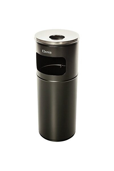 Other Waste bin with ashtray stainless steel 27 liters Esenia black with garb...