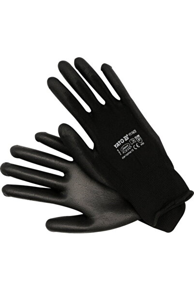 yato Work gloves YT-7473, nylon with Polyurethane, size L