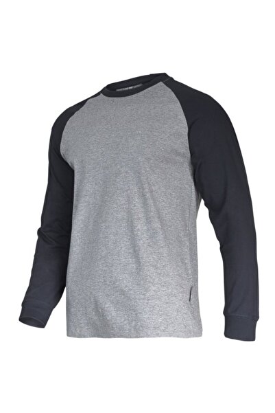 Lahti Pro Long sleeve Cotton t-shirt / grey-black - m